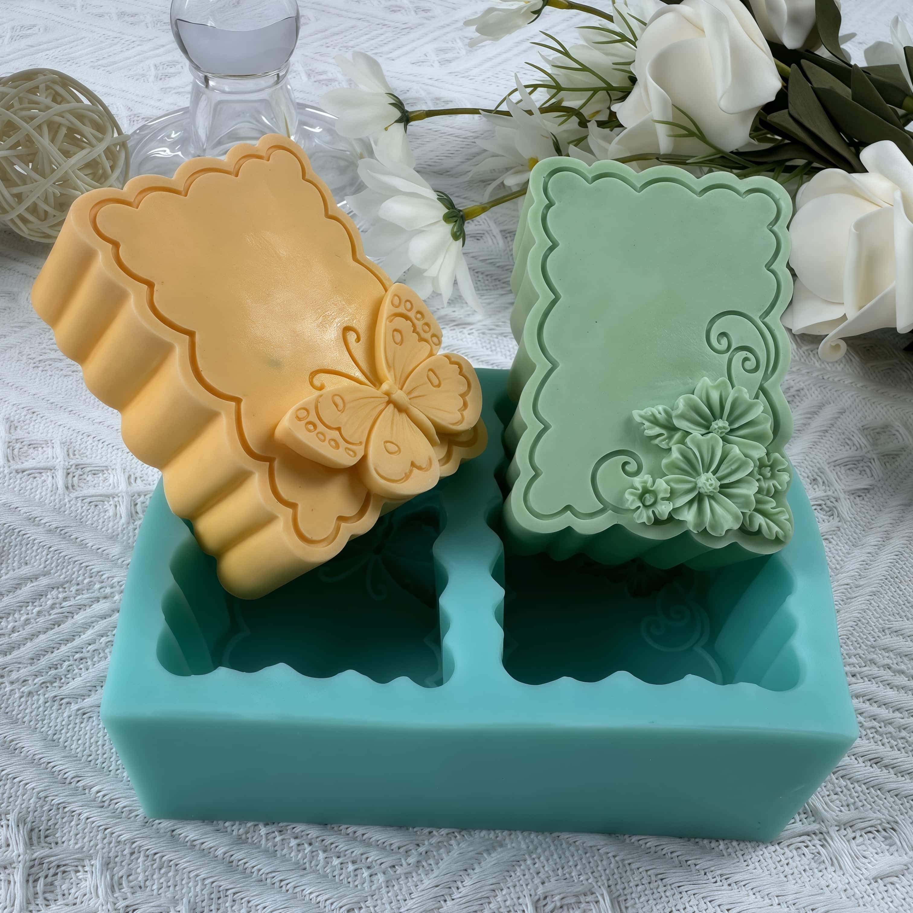 Butterfly Rubber Sheet - فراشة زهرة قالب الصابون لتقوم بها