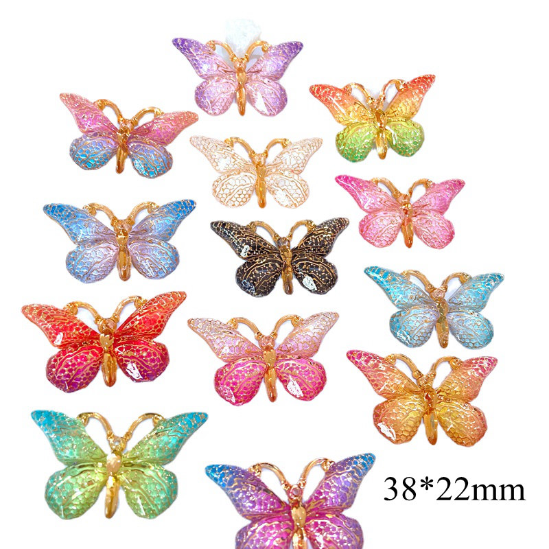 Butterfly Rubber Sheet - 10 قطع جديدة من إكسسوارات الفراشات
