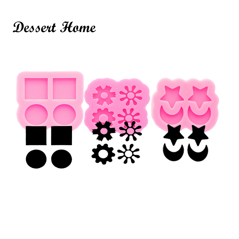 Butterfly Rubber Sheet - أقراط فن الراتنج DY0898 ، مصغرة